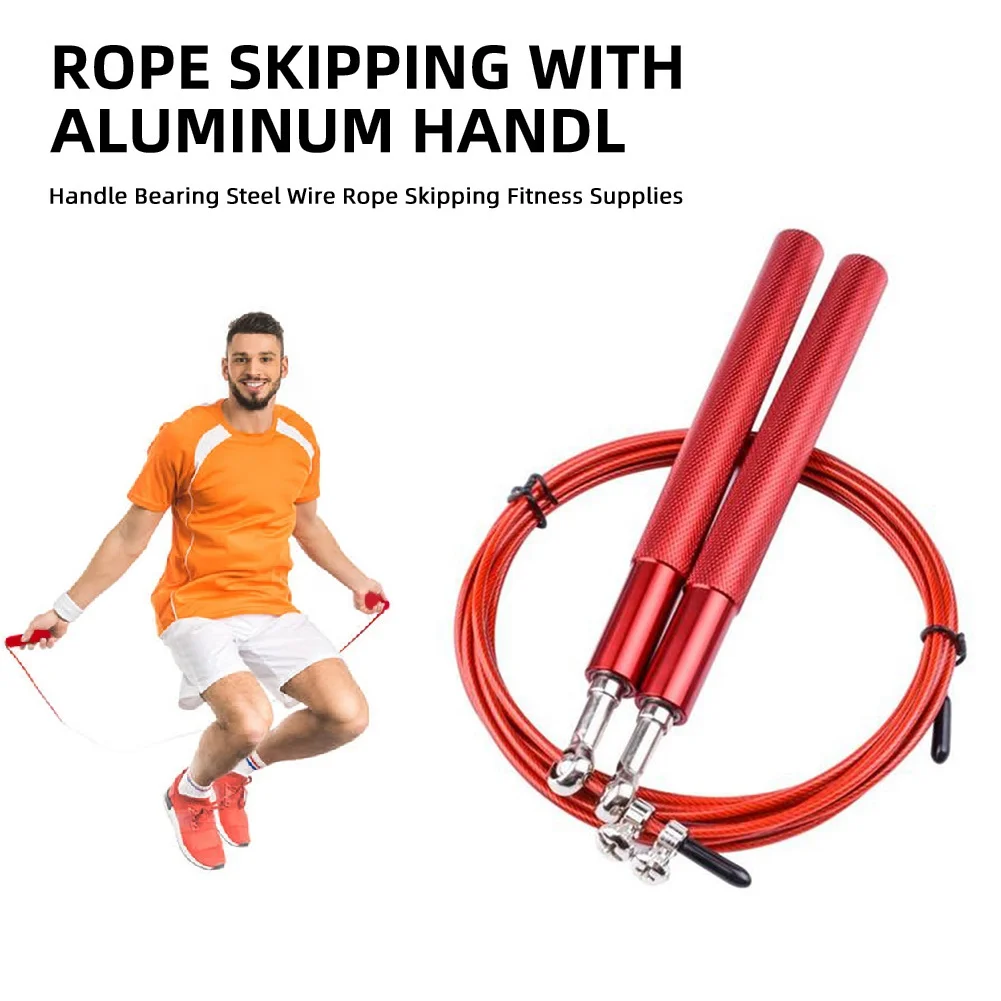 1PCS Crossfit Speed Jump Rope Professional Skipping Rope For MMA Boxing Fitness Skip Workout Training With Carrying Bag