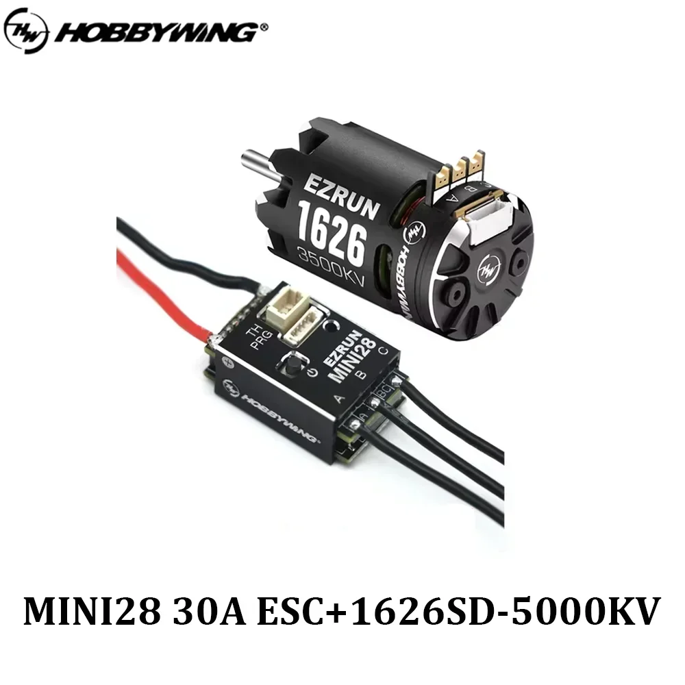 Hobbywing EZRUN 1626 SD 3500/5000/6500KV Sensored Brushless Motor + MINI28 30A ESC Combo voor 1/28 GL Racing/Drift Auto