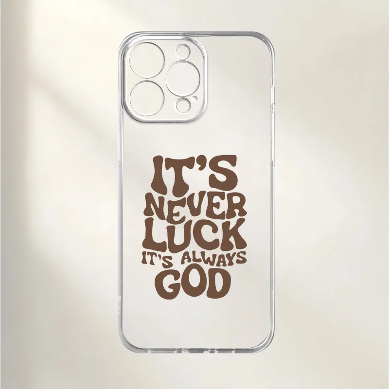 حافظة هاتف بكلمة ملهمة، مطبوعة بالأشعة فوق البنفسجية، حماية كاملة 360 درجة لهاتف iPhone 16 15 14 13 12Pro Max #3