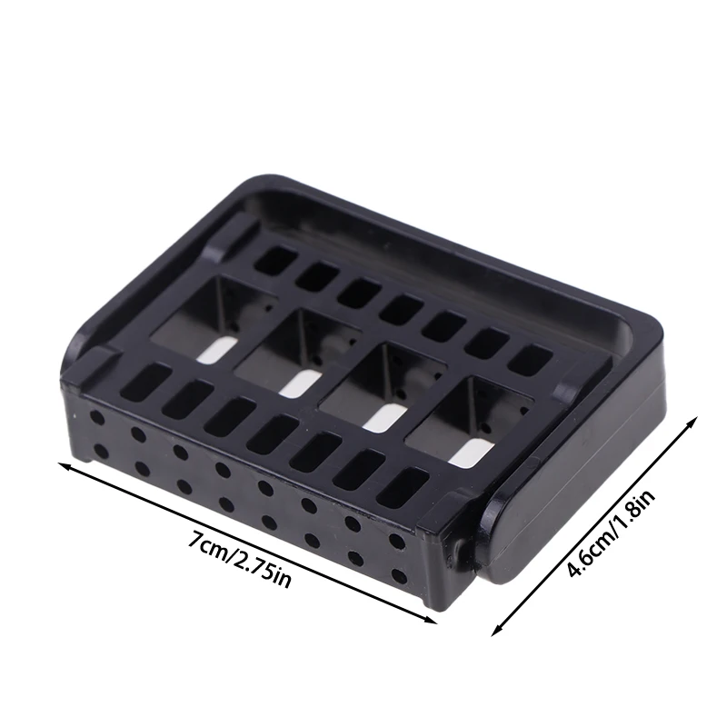 16 Holes Nail Drill Bits Holder Stand Display Nail Grinding Tool Showing Foldable Organizer Container Manicure Drill Accessory