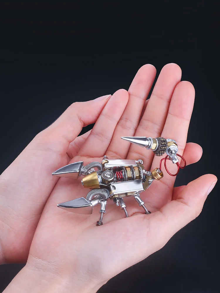 Mechanical Insect Semi-finished Model Mecha Pure Manual Assembly Creative Decoration Birthday Gift Toy DIY Precision Model