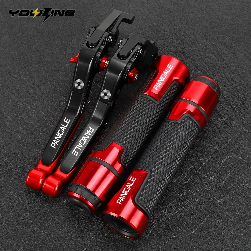 For DUCATI Panigale V4 V2 1299 1199/S/R 959 899 Motorcycle Extendable Handbrake Brake Clutch Levers Handle Handlebar Grips ends