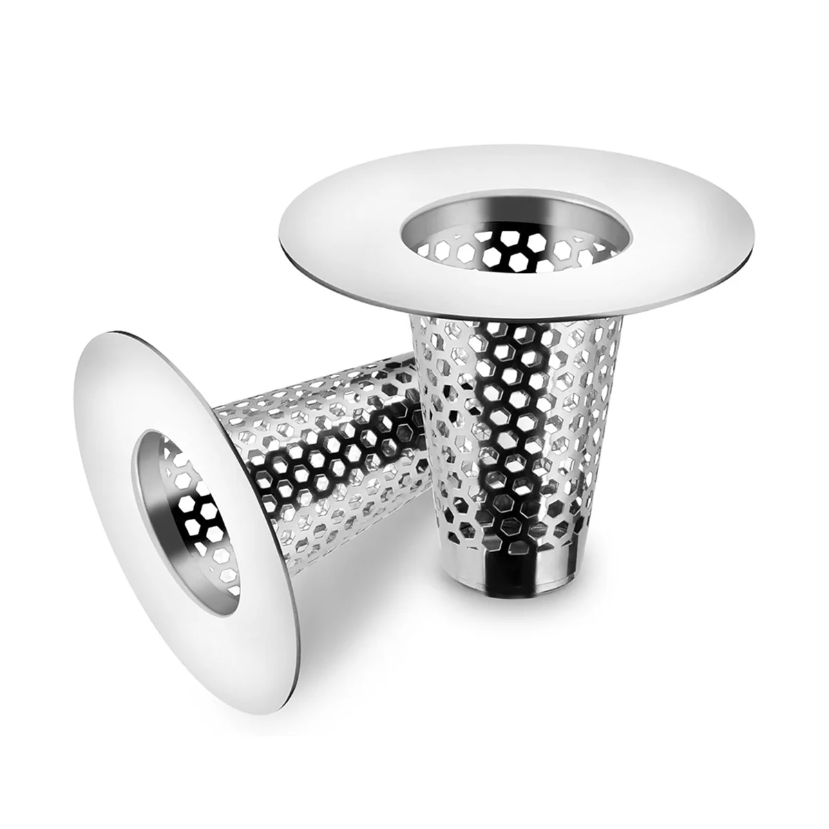 Bathroom Sink Drain Strainers,Small Conical Premium Stainless Steel Porous Hair Catcher, Drainer Filter