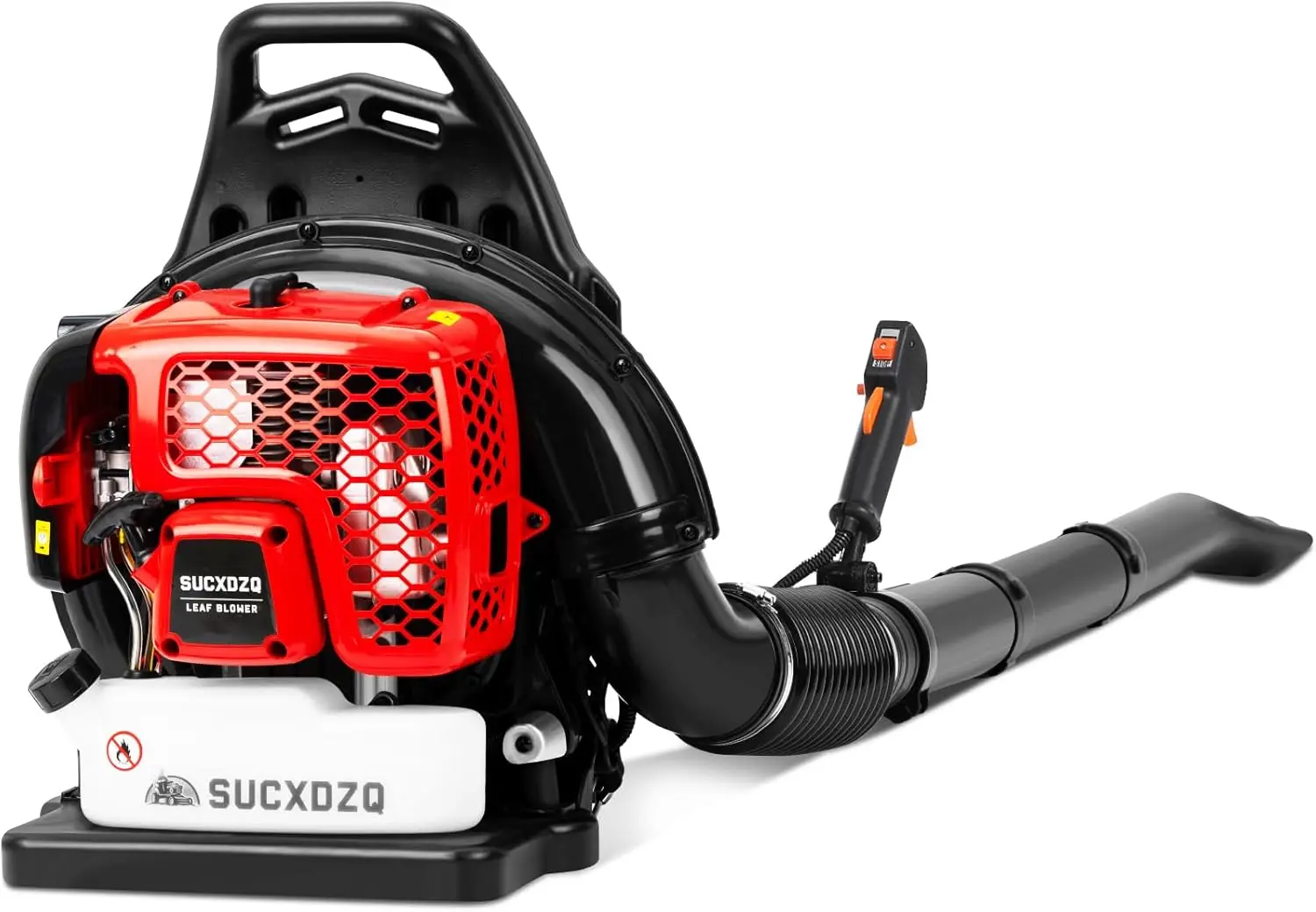 

63CC Gas Backpack Leaf Blower \u2013 665 CFM & 205 MPH, 2-Stroke Power & Low Noise, Easy-Start & Lightweight for Rapid Lawn Clea