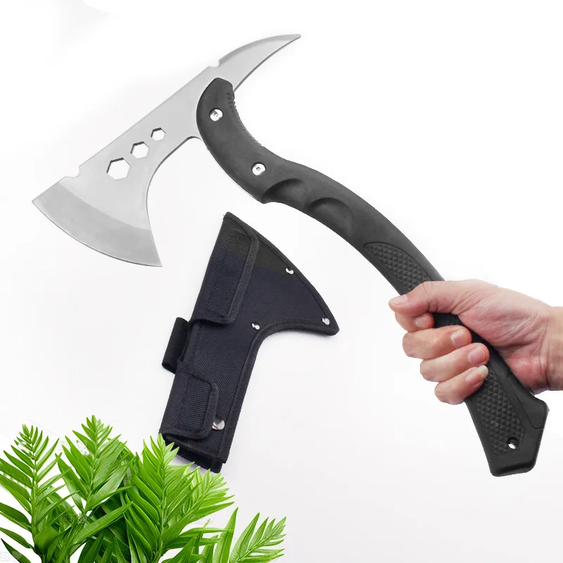 

Multi Functional Outdoor Camping Tactical Axe Mountain Cutting and Firefighting Axe Vehicle Mounted Camping Woodworking Axe