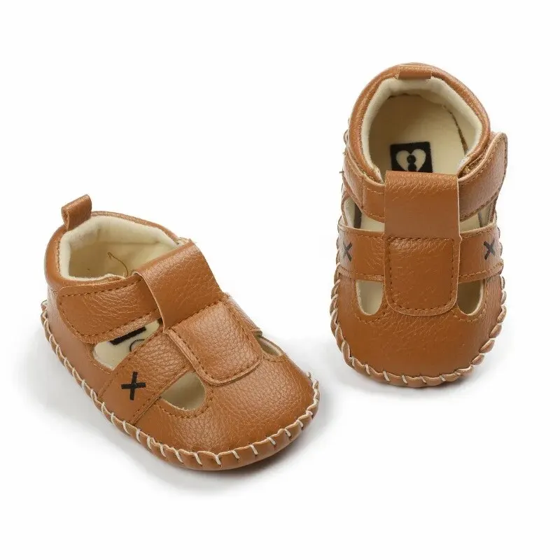 Meckior nuove scarpe da bambino neonato Casual confortevole suola in gomma di cotone antiscivolo scarpe da bambino estate primo bambino sandali per