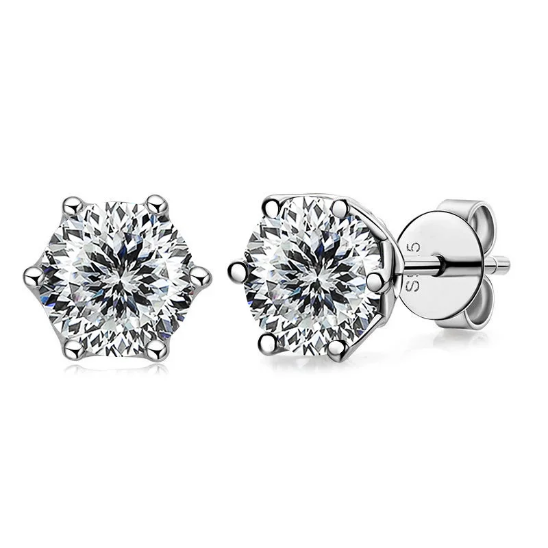 Butterflykiss Echte 1 CT D-Farbe Moissanit-Ohrstecker für Damen, Top-Qualität, 925er Sterlingsilber, funkelnder Hochzeitsschmuck – Detail 15