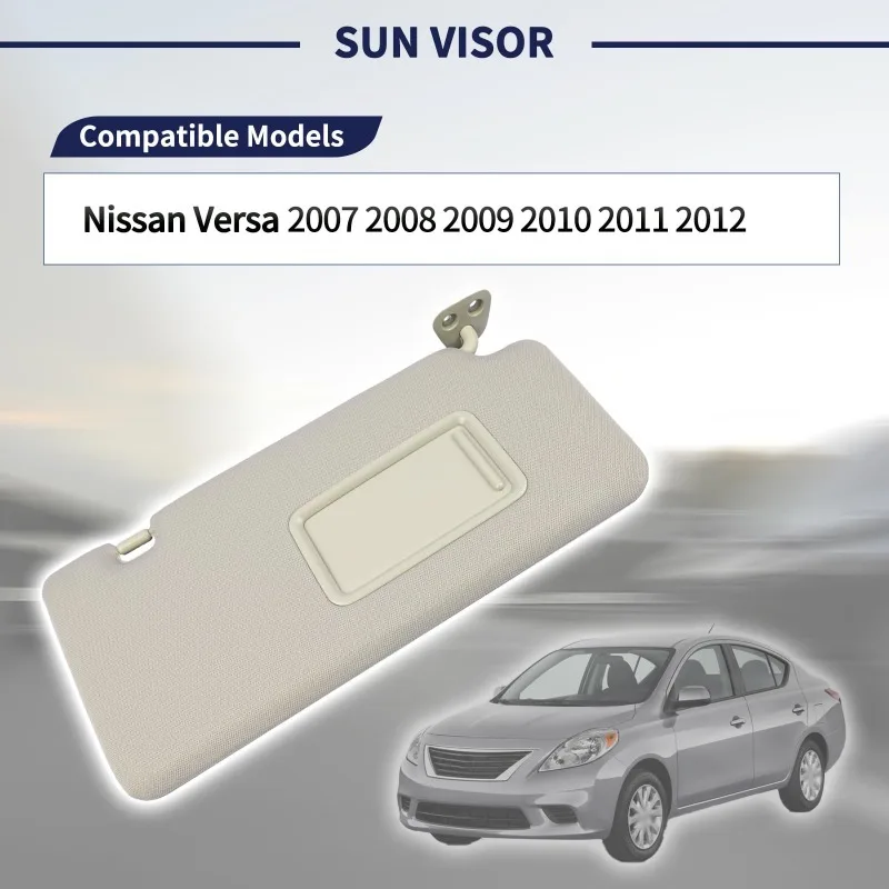 Car Sun Visor Sunvisor Pannel with Makeup Mirror for Nissan Tiida 2004-2012 Versa 2007-2012 for Renault Koleos 2009-2016