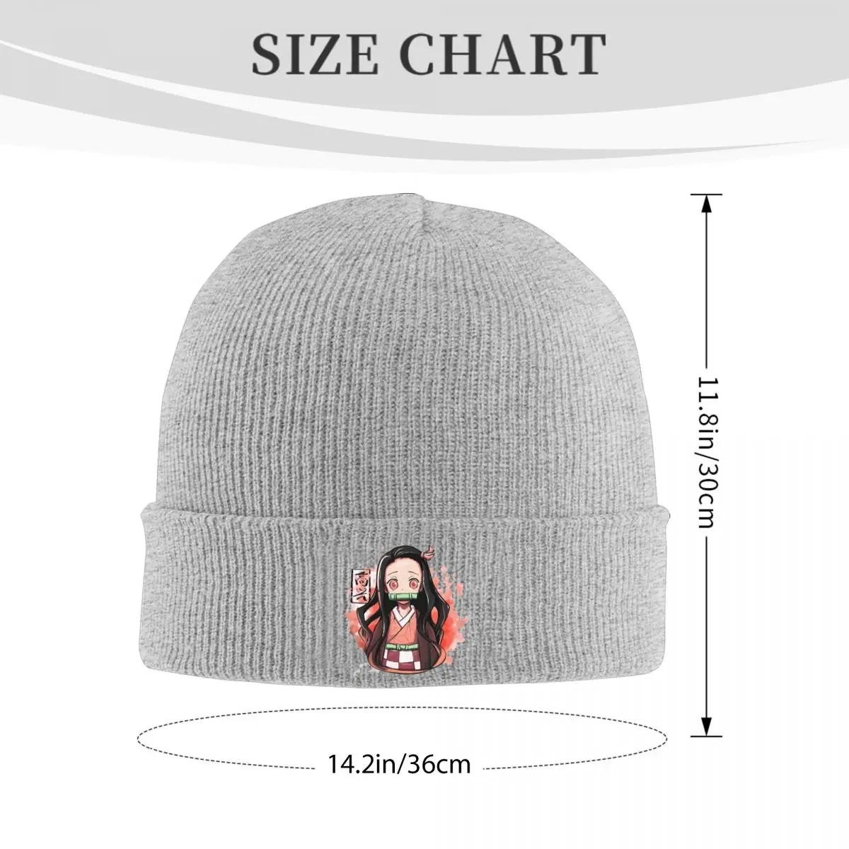 Happy Demon Slayers Hats Autumn Winter Beanie Warm Japanese Anime Nezuko Caps Unisex Bonnet