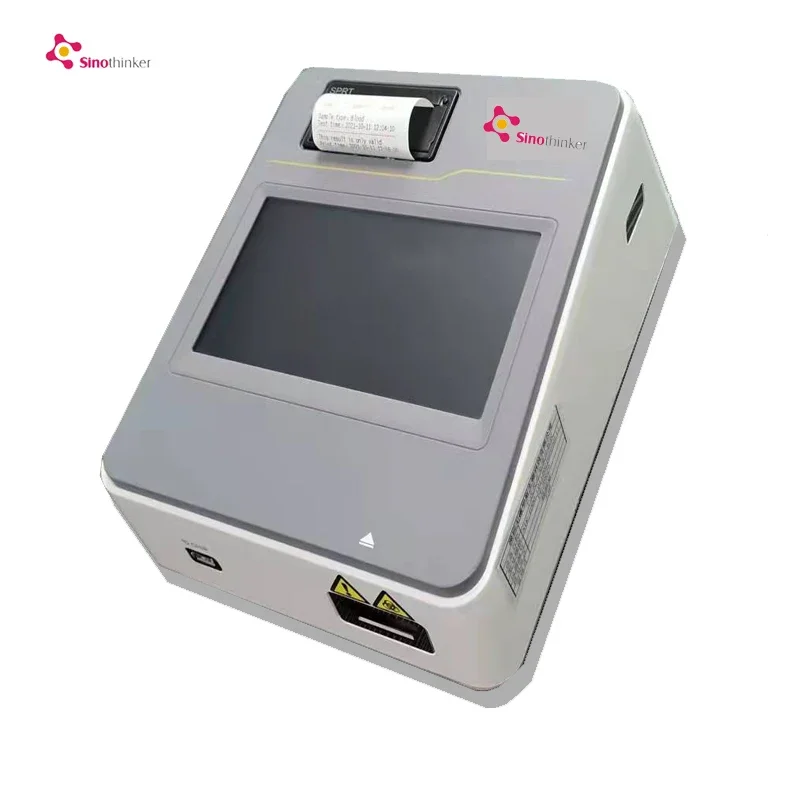 Sinothinker Brand Clinical Analytical Instruments 7 Inch Touch Quantitative Fluorescence POCT Immunoassay Analyzer