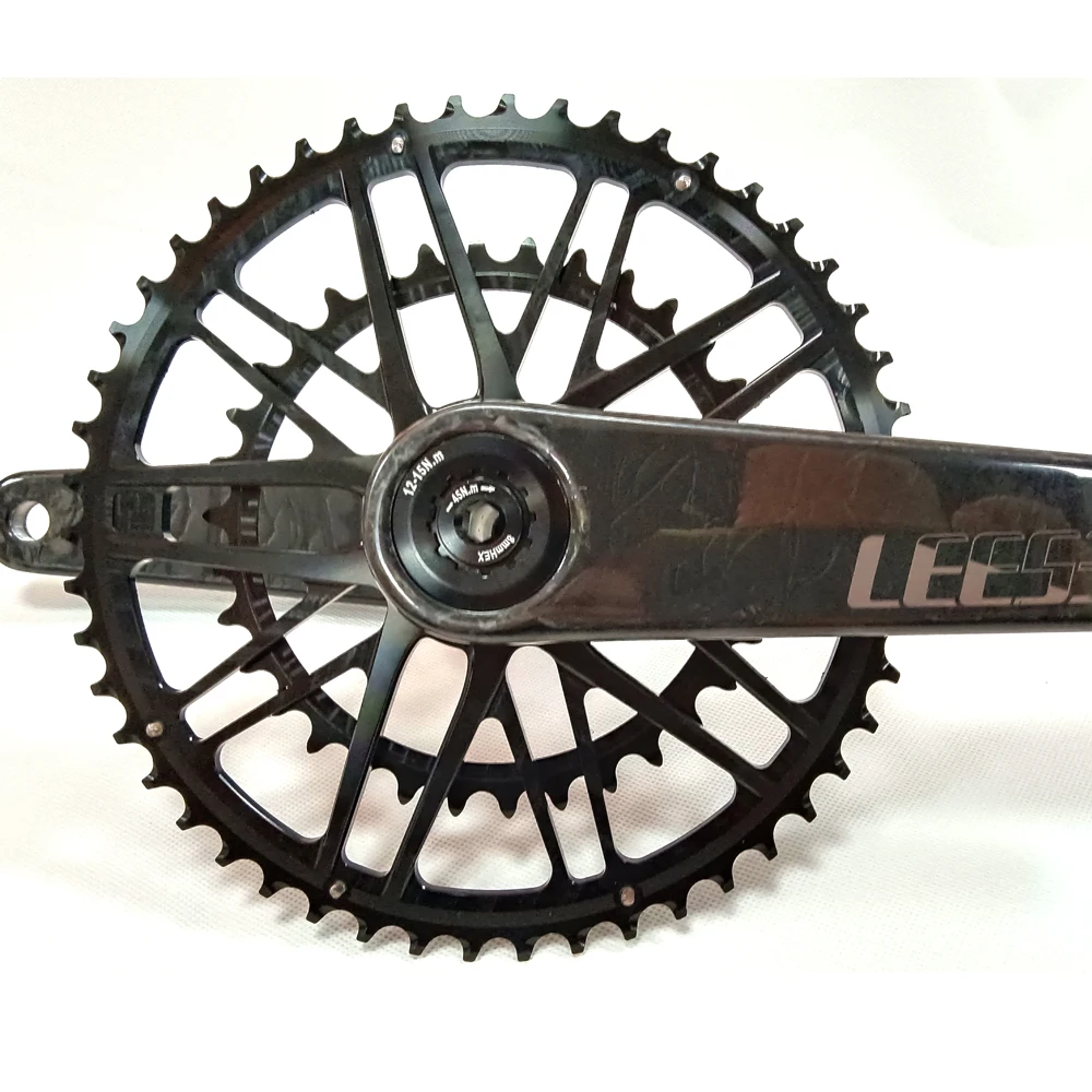 AEROWERK Leese 46-30T 48-32T 50-34 52-36 53-39T Rennrad-Doppelkettenblatt Gravelbike-Kettenrad für EC90SL, XXE, GP3 Kurbel – Detail 5