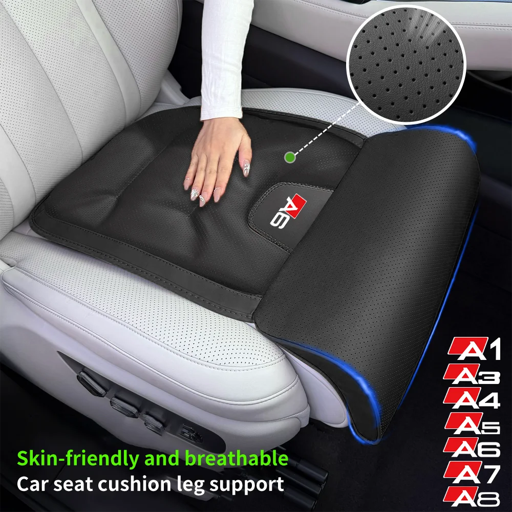 

Thick Car Seat Cushion with Leg Support Universal Seat Cover Extension Leg Rest Padding for Audi A1 A3 A4 A5 A6 A7 A8 Accessory
