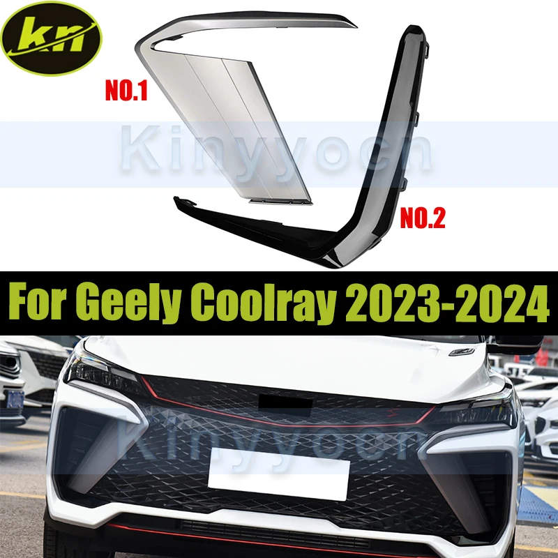 

Front Bumper Cover Trim For Geely Coolray 2023-2024 Fog Lamp Cover Bezel Replacement