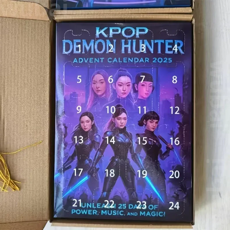 */KPop Demon Hunter 2025–2026 Adventskalender Blindbox, Weihnachtsbaumdekoration, Acrylanhänger, süßes Feiertagsornament