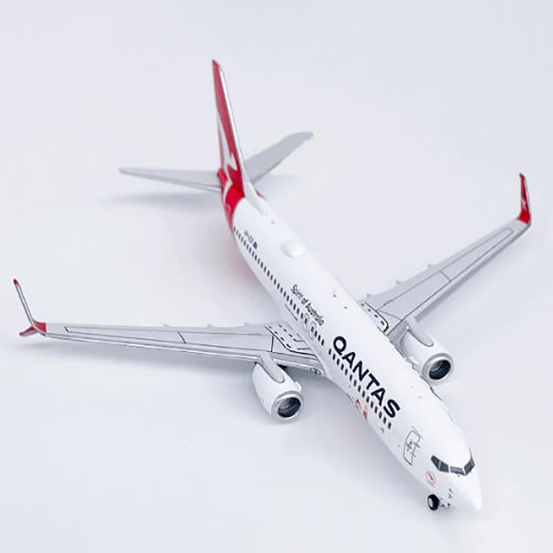 دييكاست 1:400 مقياس سبيكة Qantas B737-800 VH-VZX نموذج طائرة كلاسيكي الانتهاء ثابت جمع حلية هدية العرض