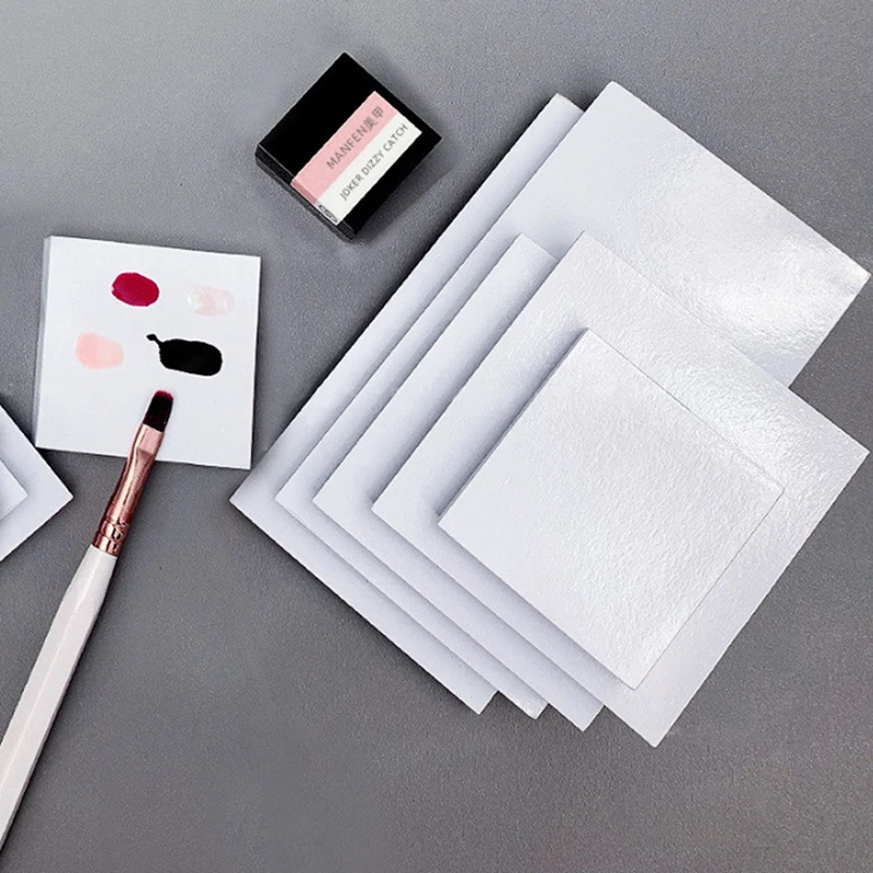 50Pcs Nail Gel Palette Painting Tool Waterproof Nail Polish Color Mixing Tray Disposable Tearable Color Tinting Paper Glue Book