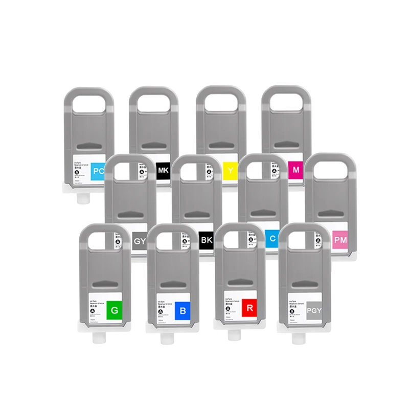 PFI706 Dye Ink PFI-706 Ink Cartridge 700ML Compatible for Canon IPF 8400 9400 8410 9410 Printer with Chip