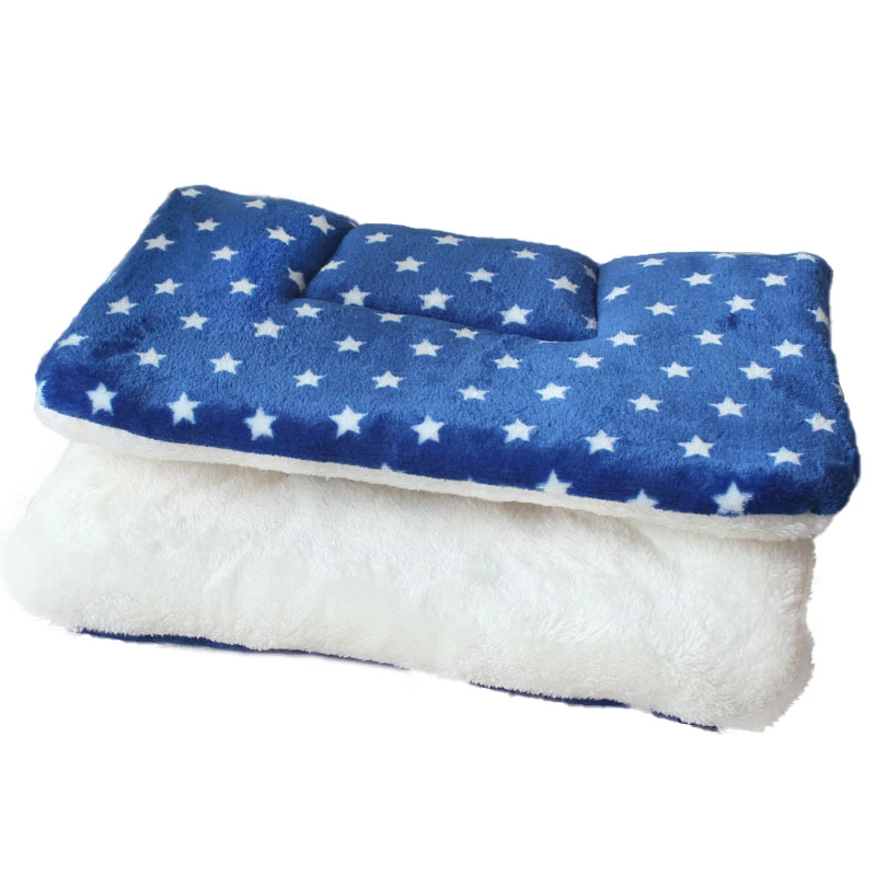 Dog Bed Thickened Dog Mat Pet Cat Soft Fleece Pad Blanket Bed Mat Cushion Home Washable Rug Keep Warm Pet Supplies cama perro