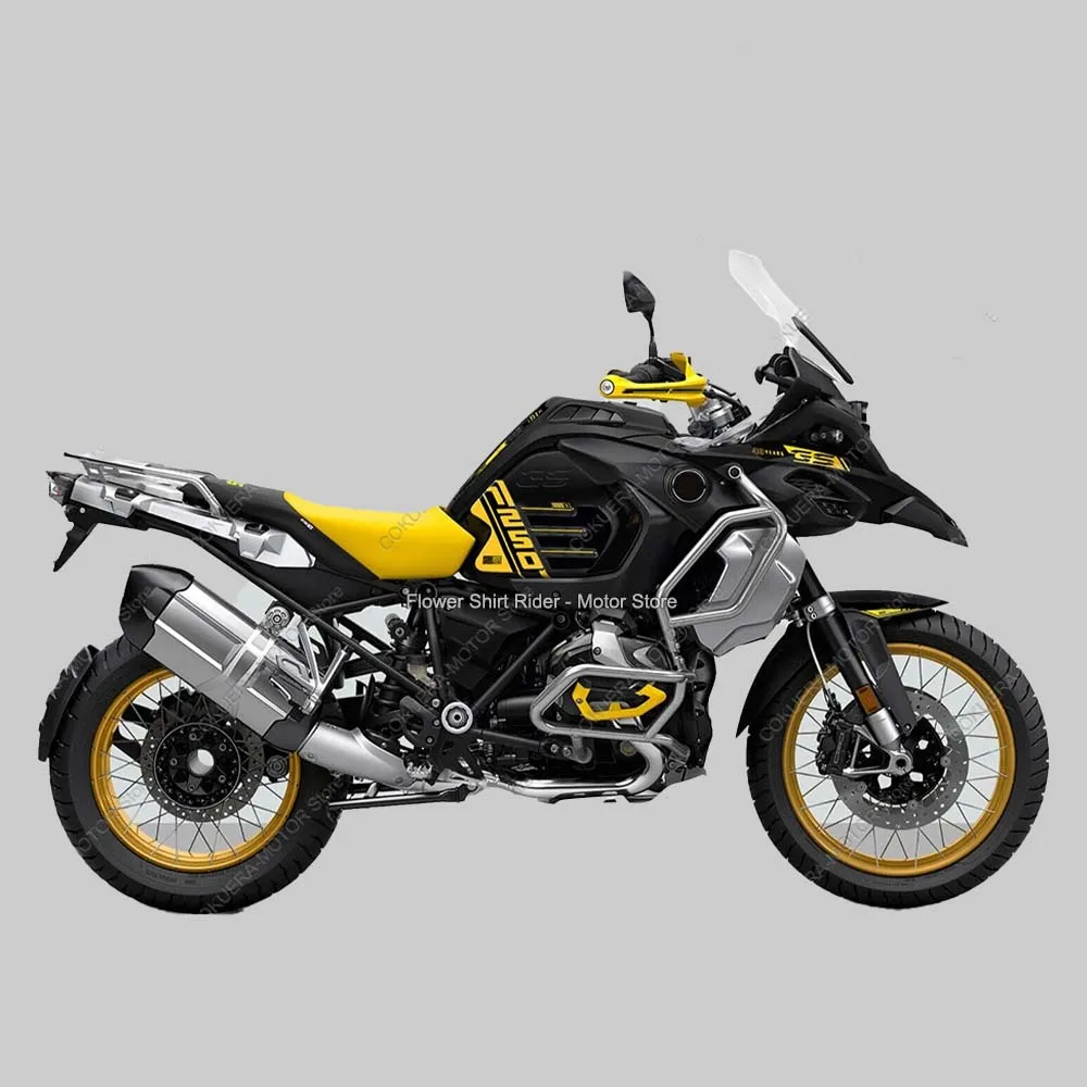 3D Epoxy Resin Sticker Waterproof Scratch-Resistant Motorcycle Tank Pad Stickers Kit for BMW R 1250 GS Adventure 40th 2021 2022