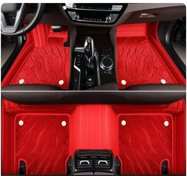 Custom special car floor mats for Porsche 911 992 4 seats 2026-2019 High quality waterproof double layers carpets for 911 2024
