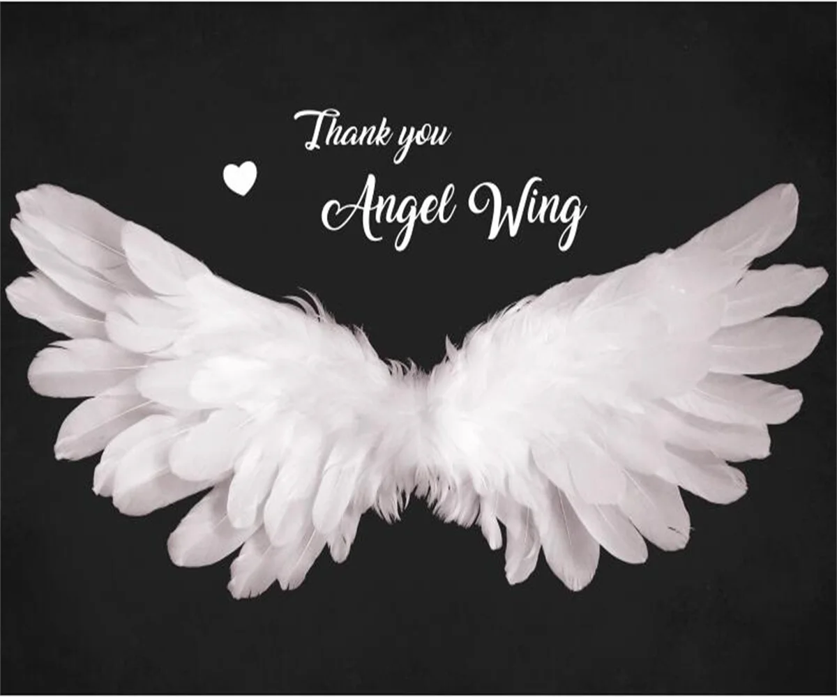 Custom mural romantic hand-painted angel wings 3D three-dimensional bedroom living room background wall decoration wallpaper