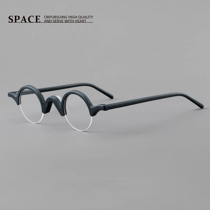 

5819 Men's and women's round frame glasses Fashion simple frame glasses students reading learning myopia reading glasses