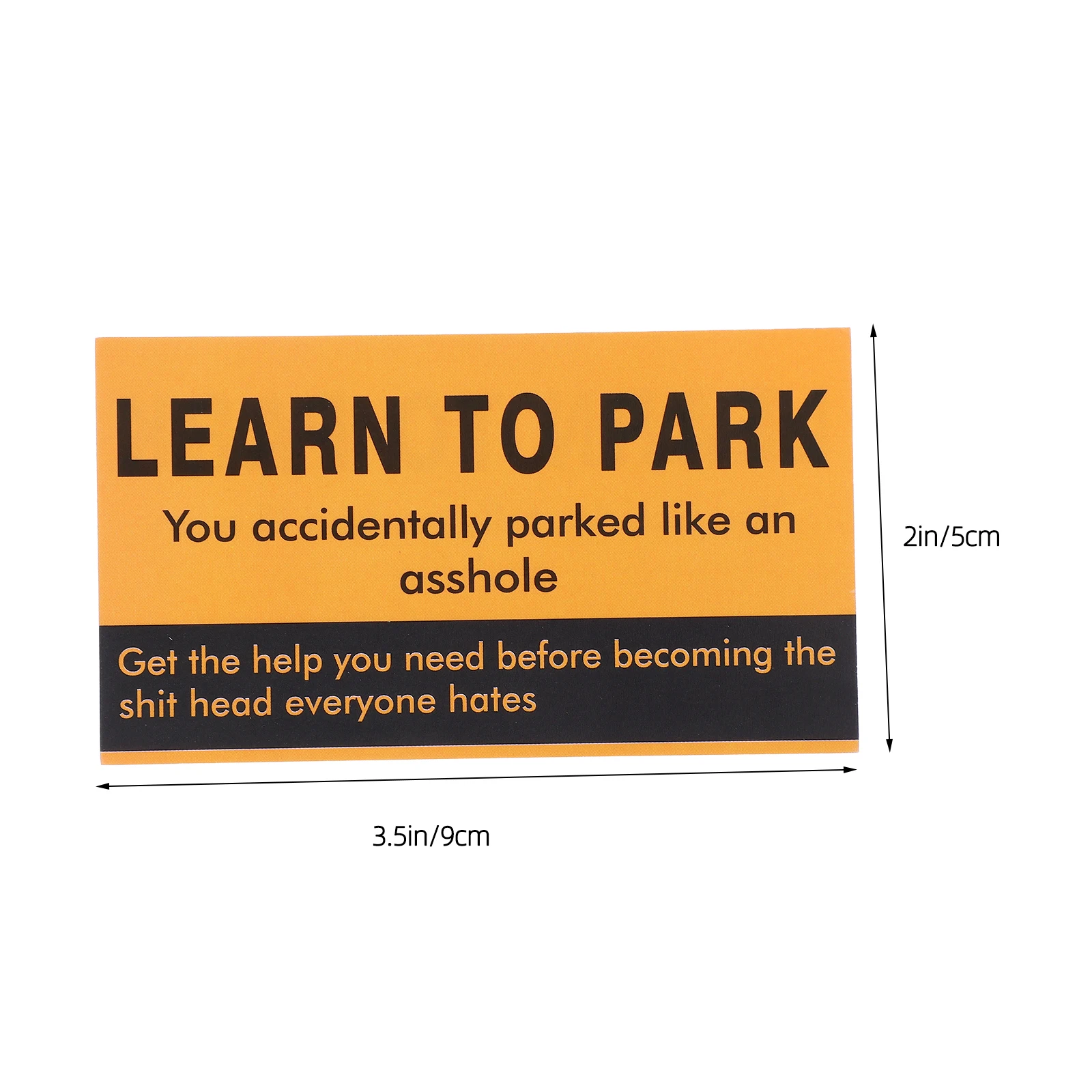 200 Sheets Bad Parking Card Do Not Park Here Card Caution Bad Parking Bad For Roads Yard No Parking Funny Bad Parking Card NEW