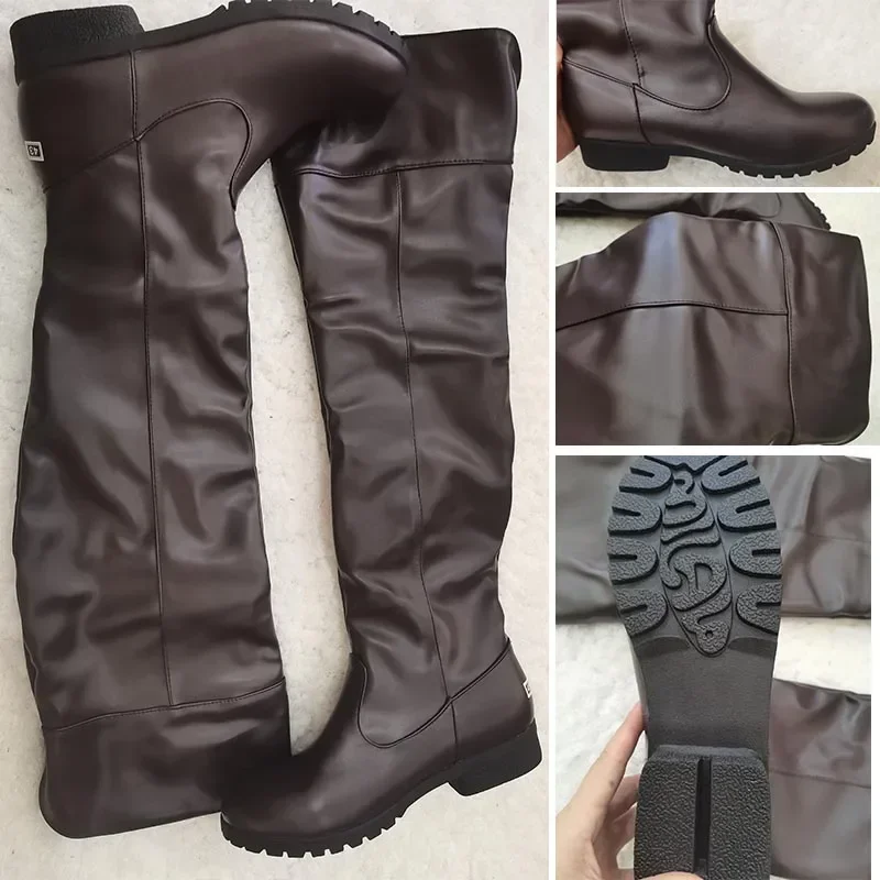 Size 34-48 ATO Boots Eren Jaeger Ackerman Cosplay Shoes Anime Mikasa Eren Jaeger Levi Ackerman Hange Cosplay Boots