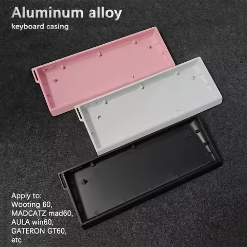 NEW H60 Aluminum Alloy Case Custom CNC Mechanical Keyboard Shell for Wooting MAD60 AULA WIN66 GATERON GT60 Magnetic Keyboard