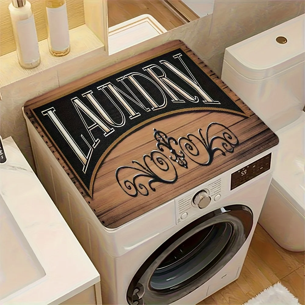 

VIKAMA Винтажный промышленный стиль LAUNDRY напольный коврик быстросохнущий грязеотталкивающий коврик для кухни, столовой, прачечной