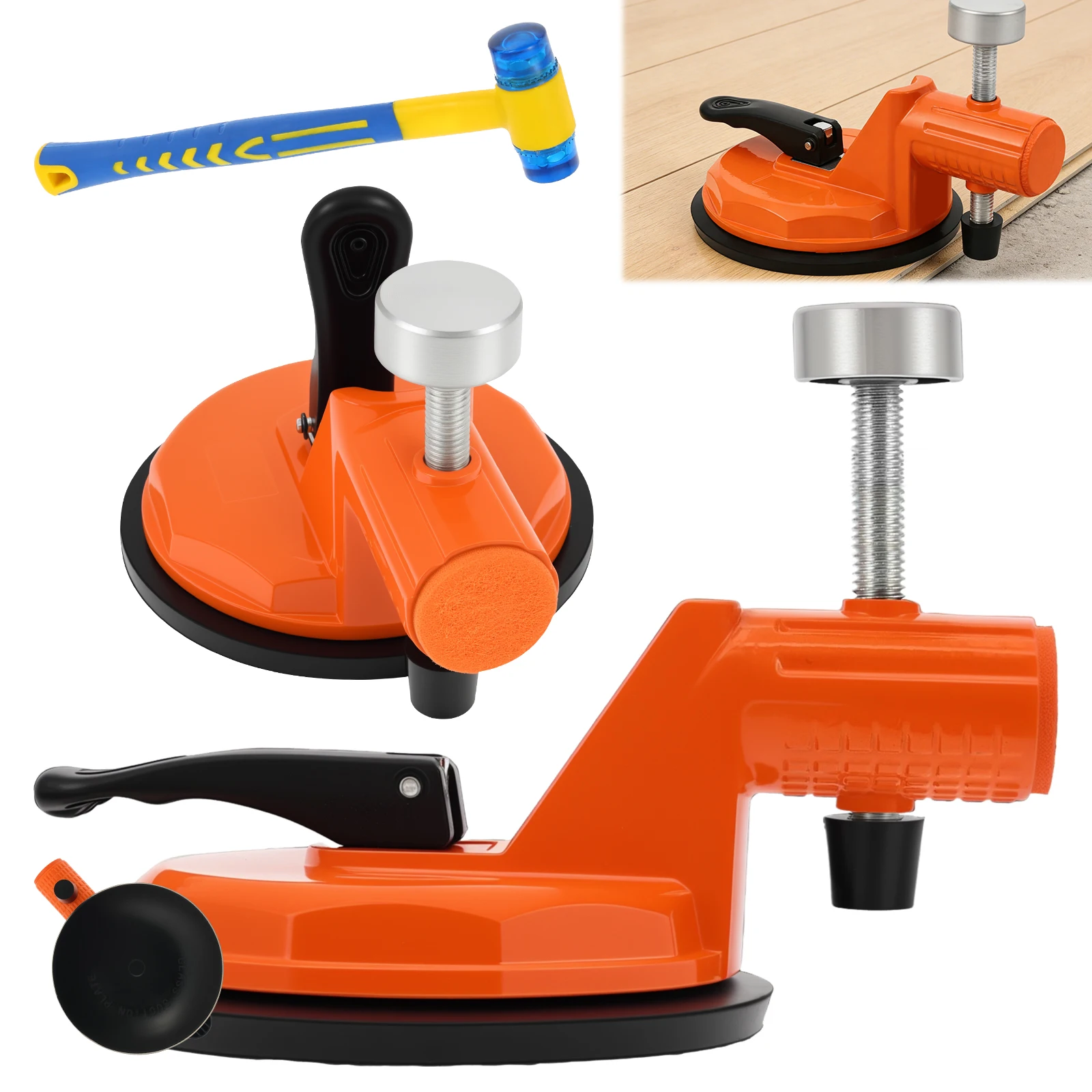 

2pcs Adjustable Height Setter Professional Countertop Leveling Tool Floor Gap Fixer Tool with Rubber Suction Cup for Granite