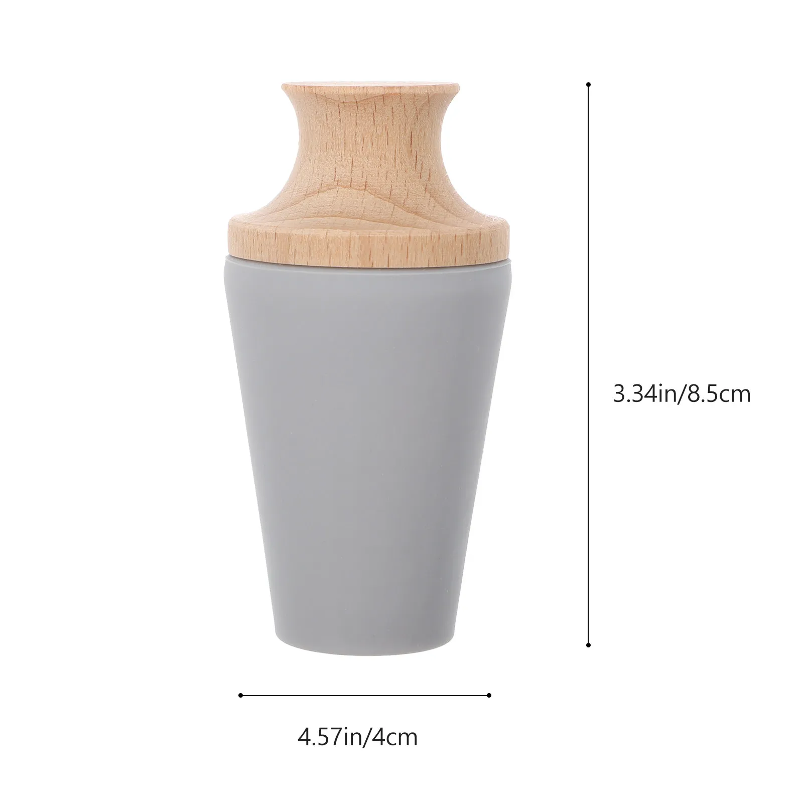 1Pcs Natural Wood Top Silicone Base Wine Stopper Compatible with 25-40Mm Bottles Ensures Tight Seal Prevents Oxidation Keeps