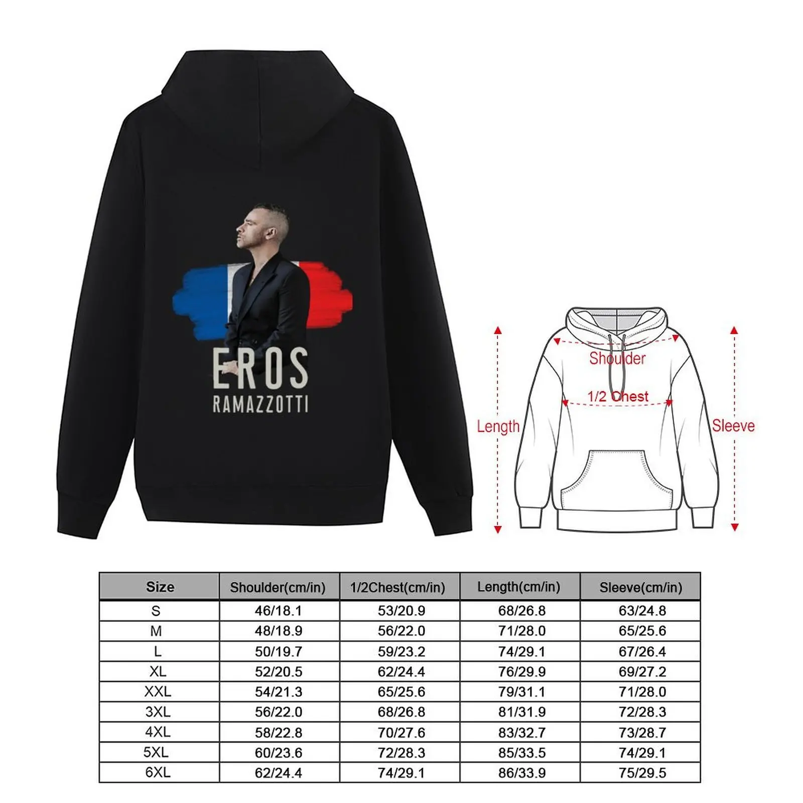 Koszulka Eros Ramazzotti Francja Bluza z kapturem jesień męska odzież designerska ubrania męskie bluza męska bluzy z kapturem dla mężczyzn wysoka jakość