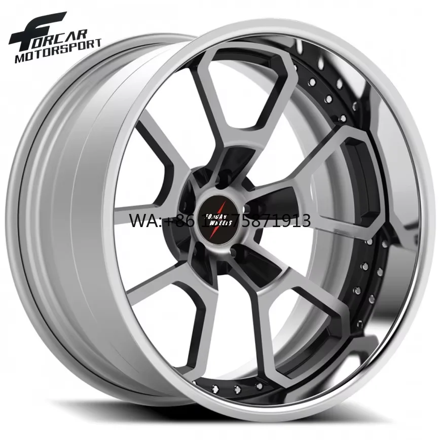 

Кованые диски Forcar Custom из двух частей, глубокие, высокопроизводительные, OEM-цвета, большой объем, 16-24 дюйма