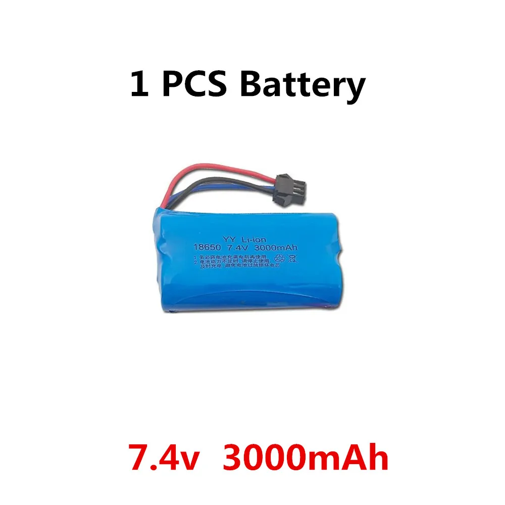 MN82 RC akumulator samochodowy 7.4V 3000mAh kabel USB MN-82 akumulator zapasowy LC79 akcesoria akumulator SM-3p wtyczka