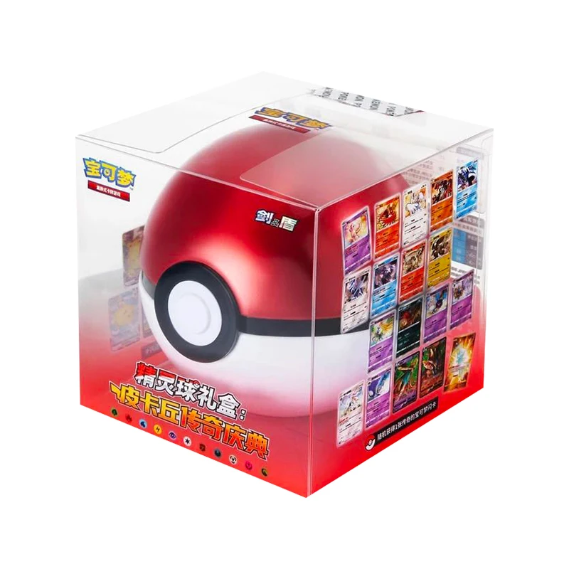 Cartas Pokémon Originais Genuínas PTCG Presentes 5.0 Chinês Simplificado Caixa de Presente Dream Poke Ball Pikachu Celebração Lenda Super Bola
