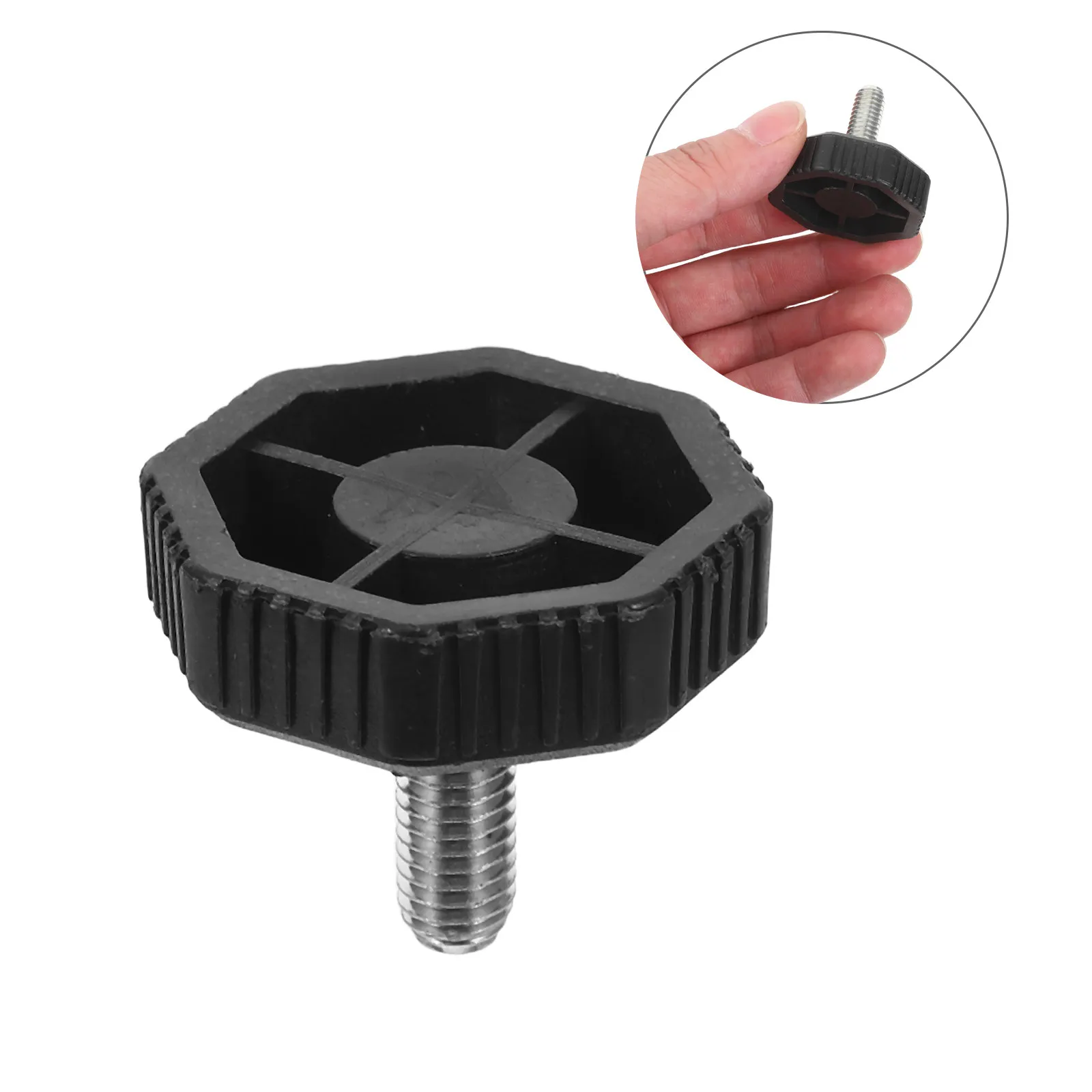 50Pcs Electronic Scale Threaded Leveling Feet M8 Adjustable Furniture Anti-Vibration Pads for Tables Chairs Stools Heavy Duty