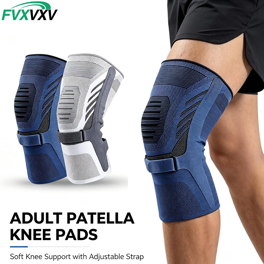Hinged Knee Brace for Men Women, Adjustable Breathable Compression Sleeve with Side Stabilizers, Support for Sports Hiking Runni