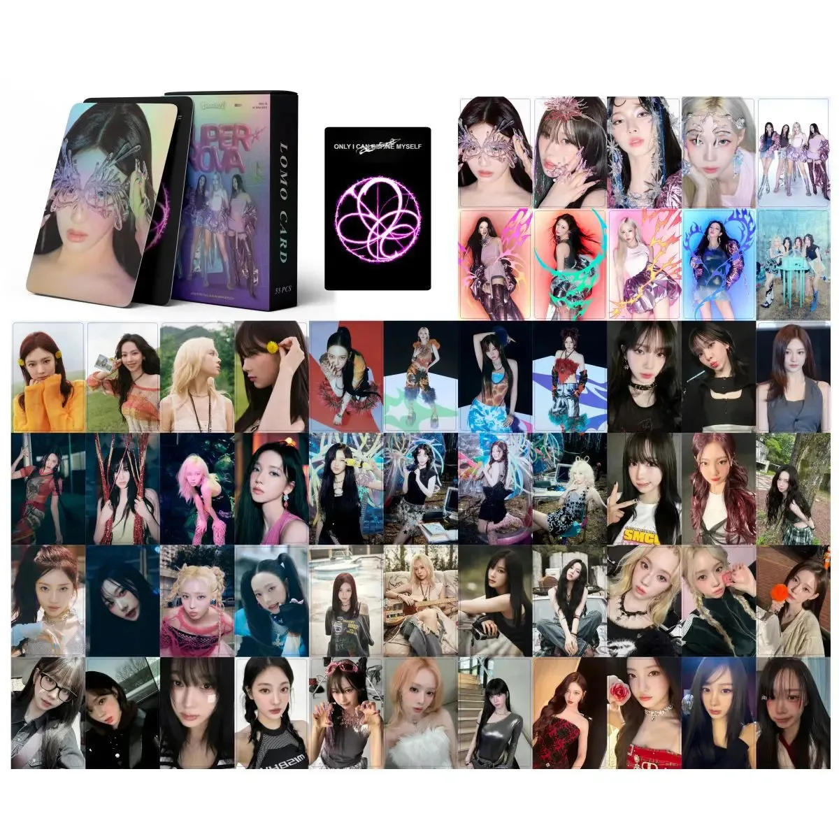 55Pcs Idol New Album Armageddon Supernova Lomo Card Photocard NINGNING WINTER KARINA GISELLE HD Printed Postcard Fans Gifts