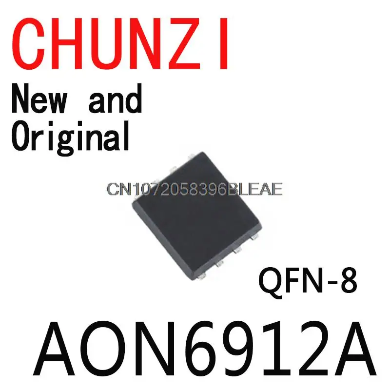 5PCS New and Original AO6912A 6912A MOSFET QFN-8 AON6912A 