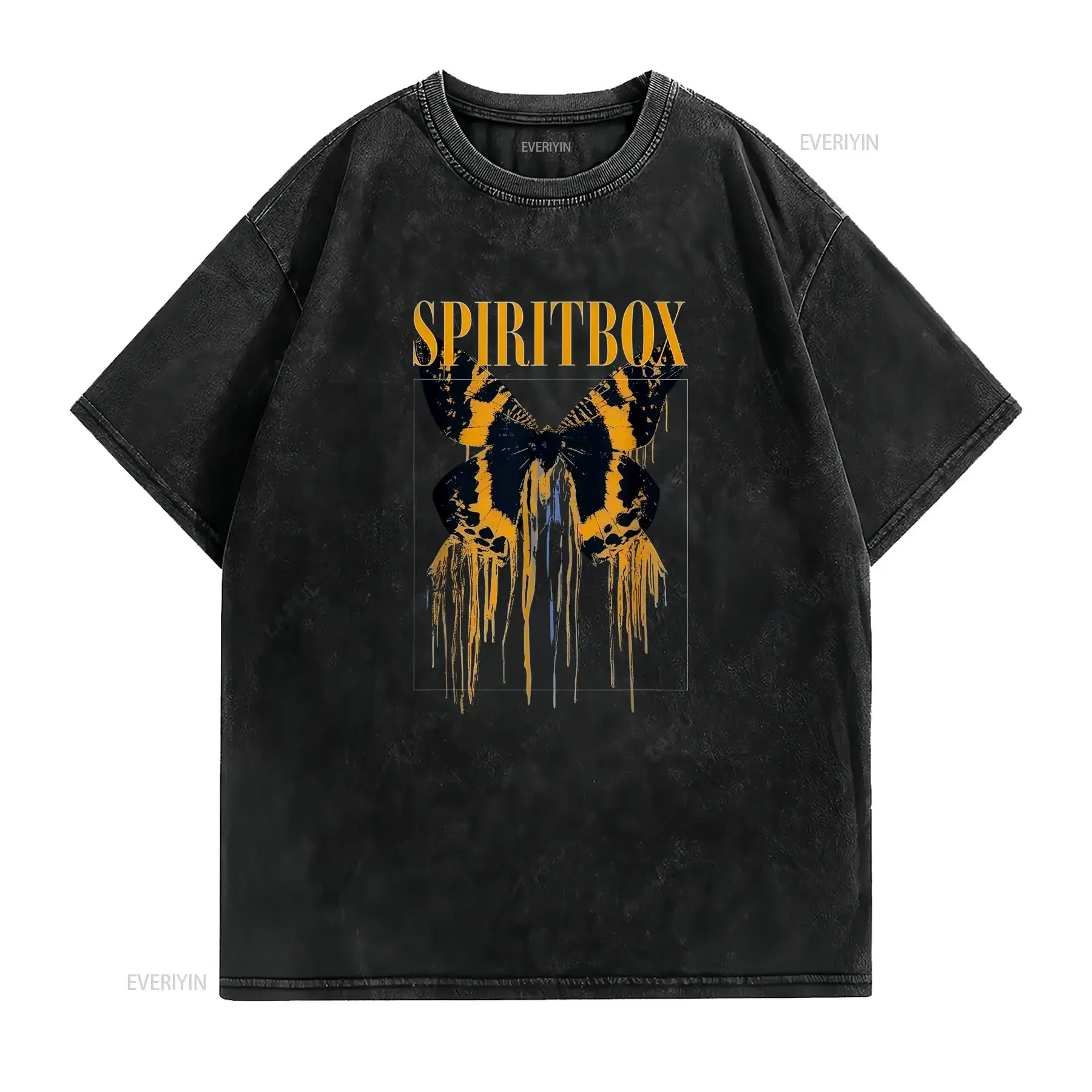 Men women Spiritbox unisex T Shirt vintage Washed Casual graphic Stylish Breathable designer clothes Versatile Soft vintage
