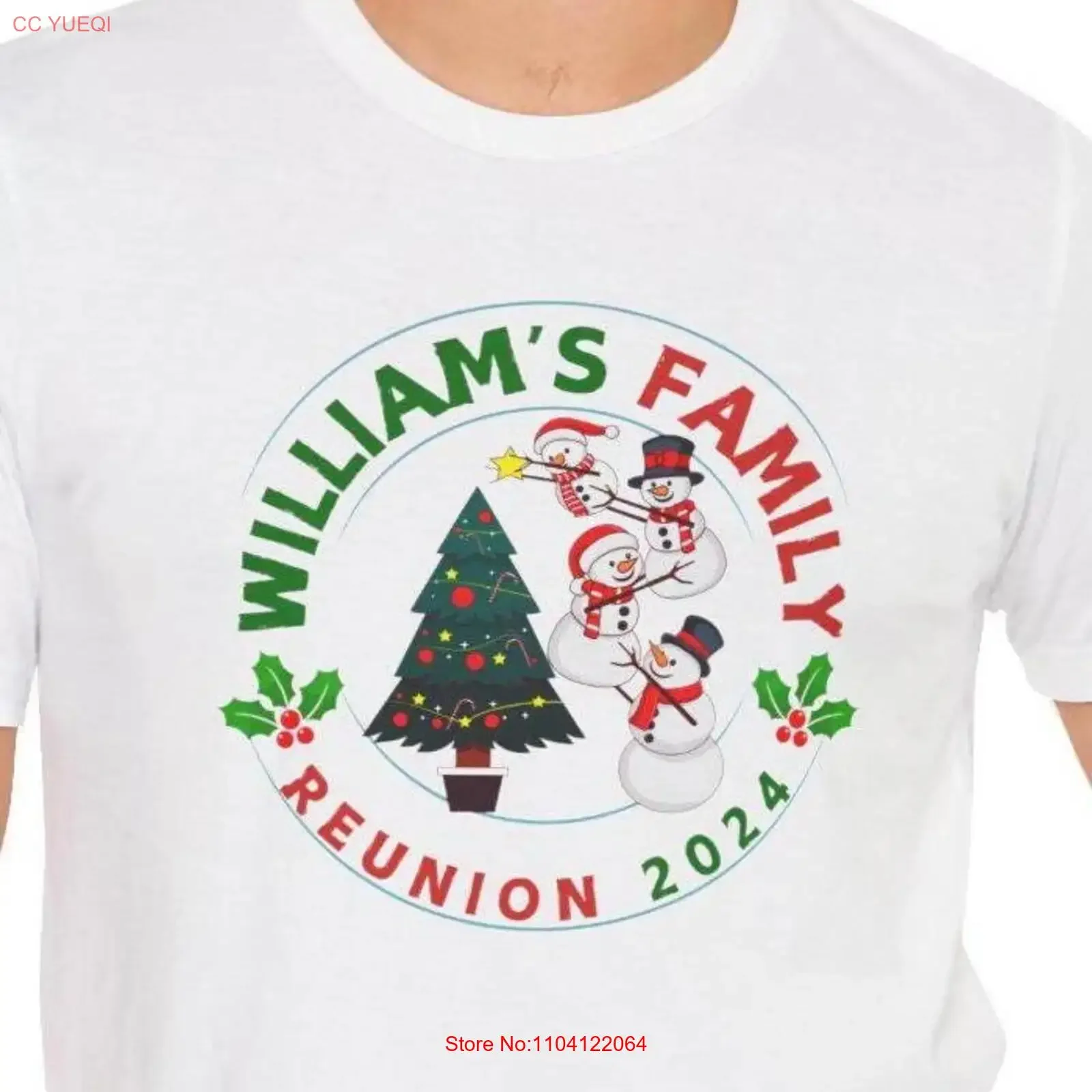 تي شيرت شخصي لم شمل الأسرة لتجمع العطلات بالكامل جميع المقاسات رجل الثلج وعطلات عيد الميلاد عتيقة مغسولة