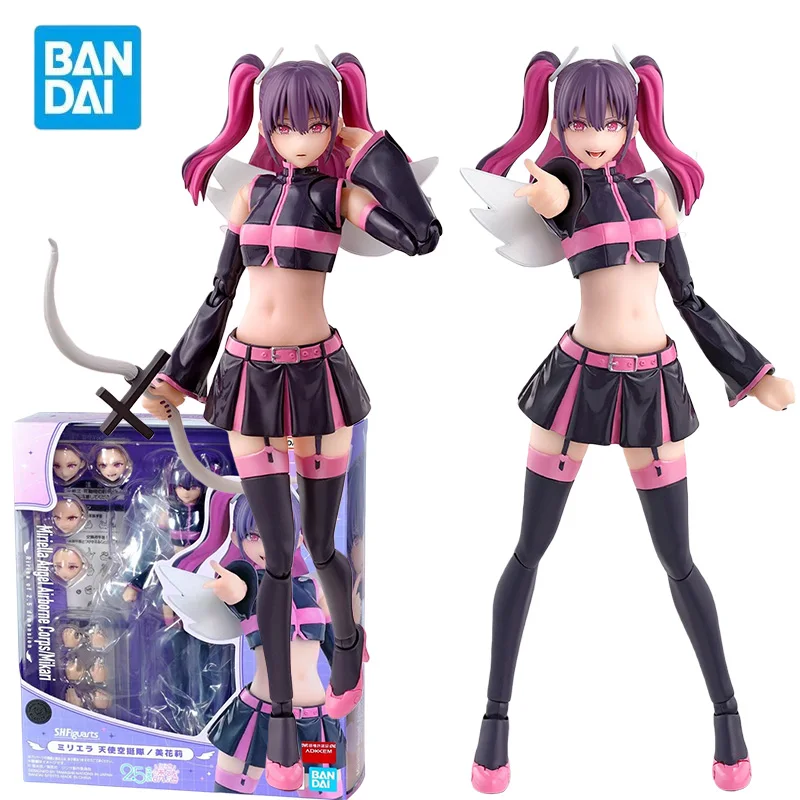 

BANDAI SHF Miriella Angel Airborne Corps/Mikari Action Figures Ririsa of 2.5 Dimension Anime Model Kit Toy for Boys Original Box