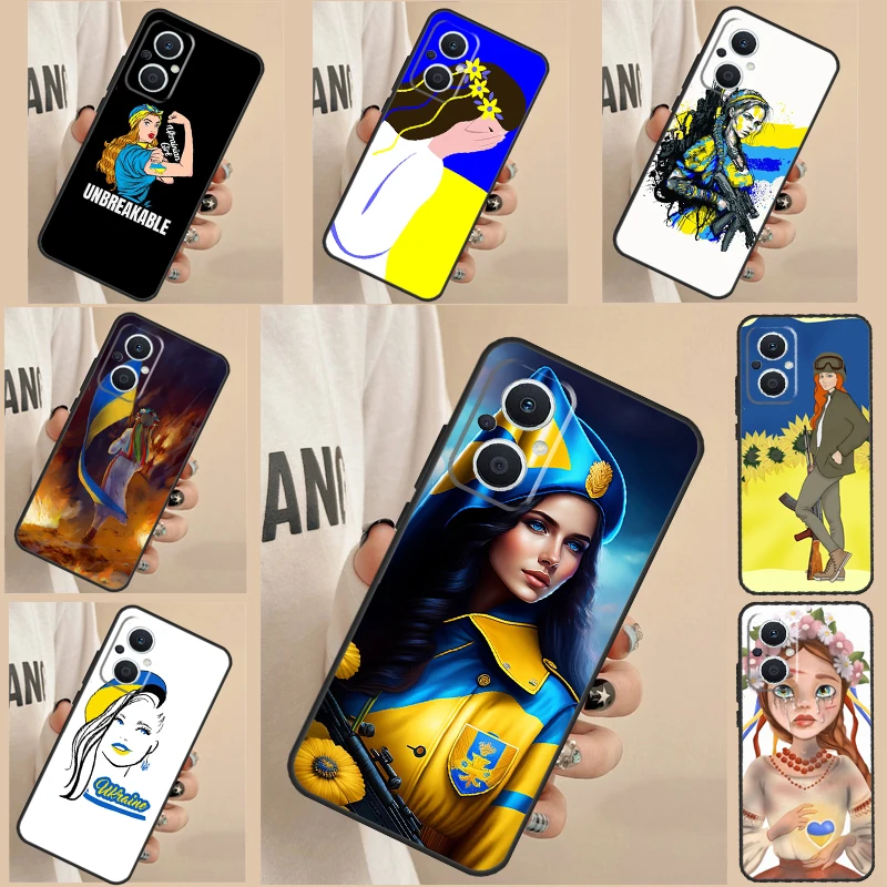 Ukraine Girl Phone Case For OPPO Find X3 Lite X5 X6 Pro X2 Neo Reno 3 4 5 6 7 8 Lite 4Z 5Z 2Z 8T Cover