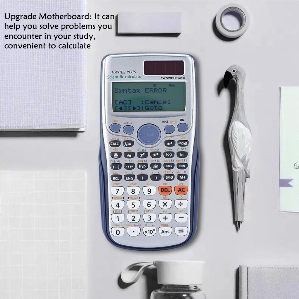 FX-991ES-PLUS Scientific Calculator with 417 Functions High School University Calculation Tool Computer Office