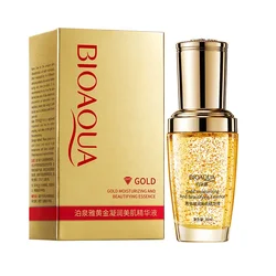 BIOAQUA Gold Moisturizing&Skin Beautifying Essence Liquid Improve Fine Line Hydrating Brighten Nicotinamide Face Serum Skin Care