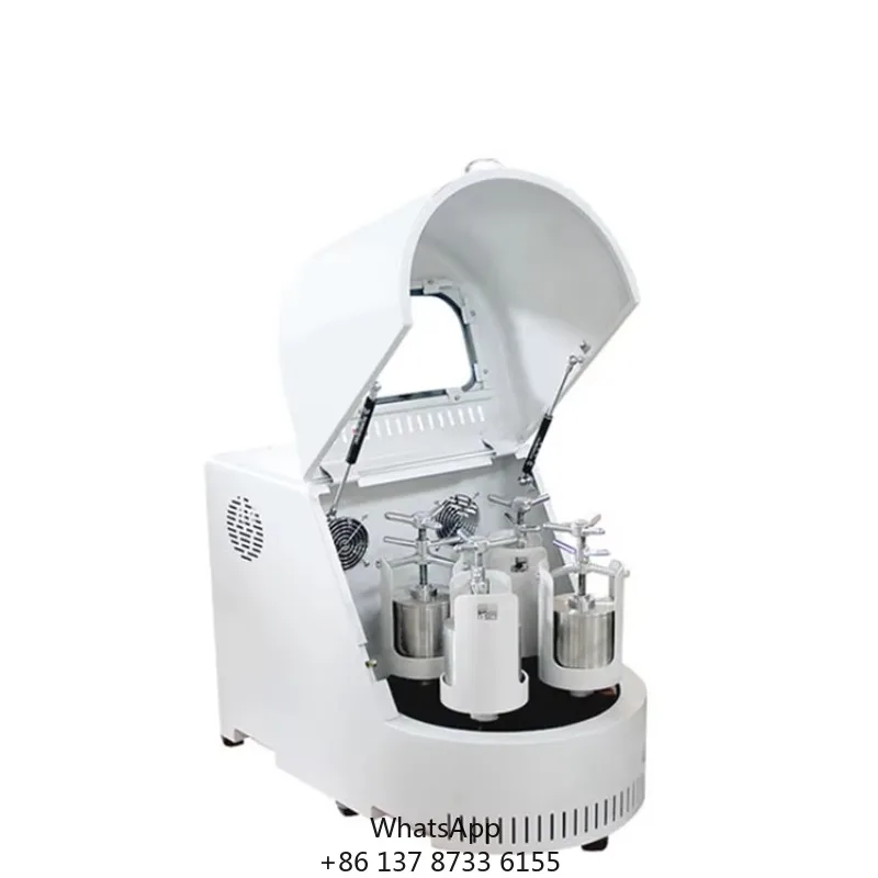 Lab Equipment Stainless Steel Oil Seal Mute Planetary Ball Mill Machine For Lithium Battery Research
