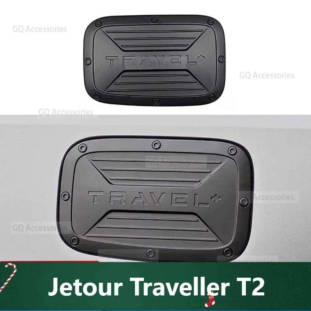 

New! For Jetour Traveller 2023 2024 Jetour T2 Matte Black Fuel Tank Sticker Door Cover Protection Decoration