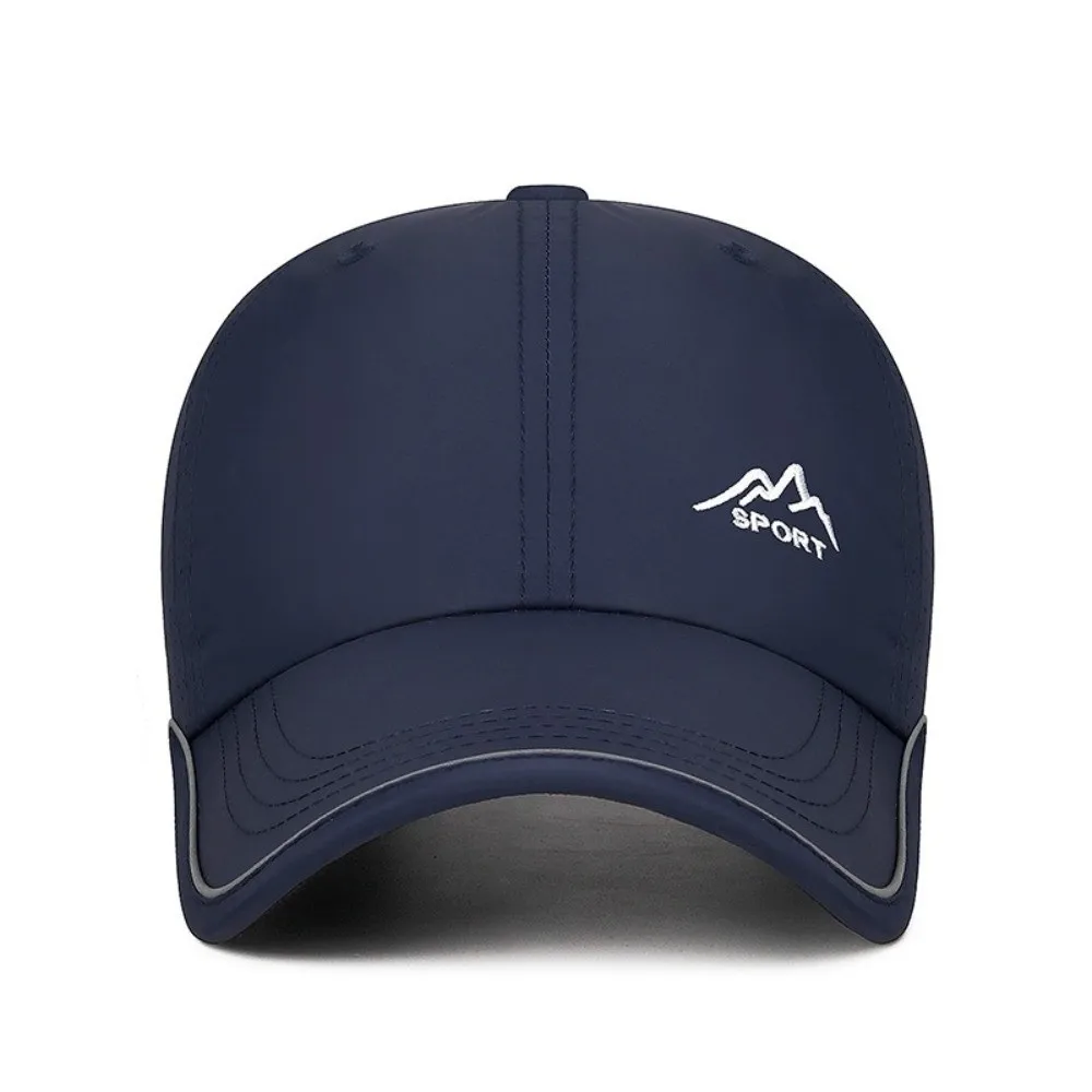 Fashion Quick Dry Mesh Baseball Cap Reflective Strip Breathable Sun Hat Lightweight Anti-UV Running Hat Summer Outdoor