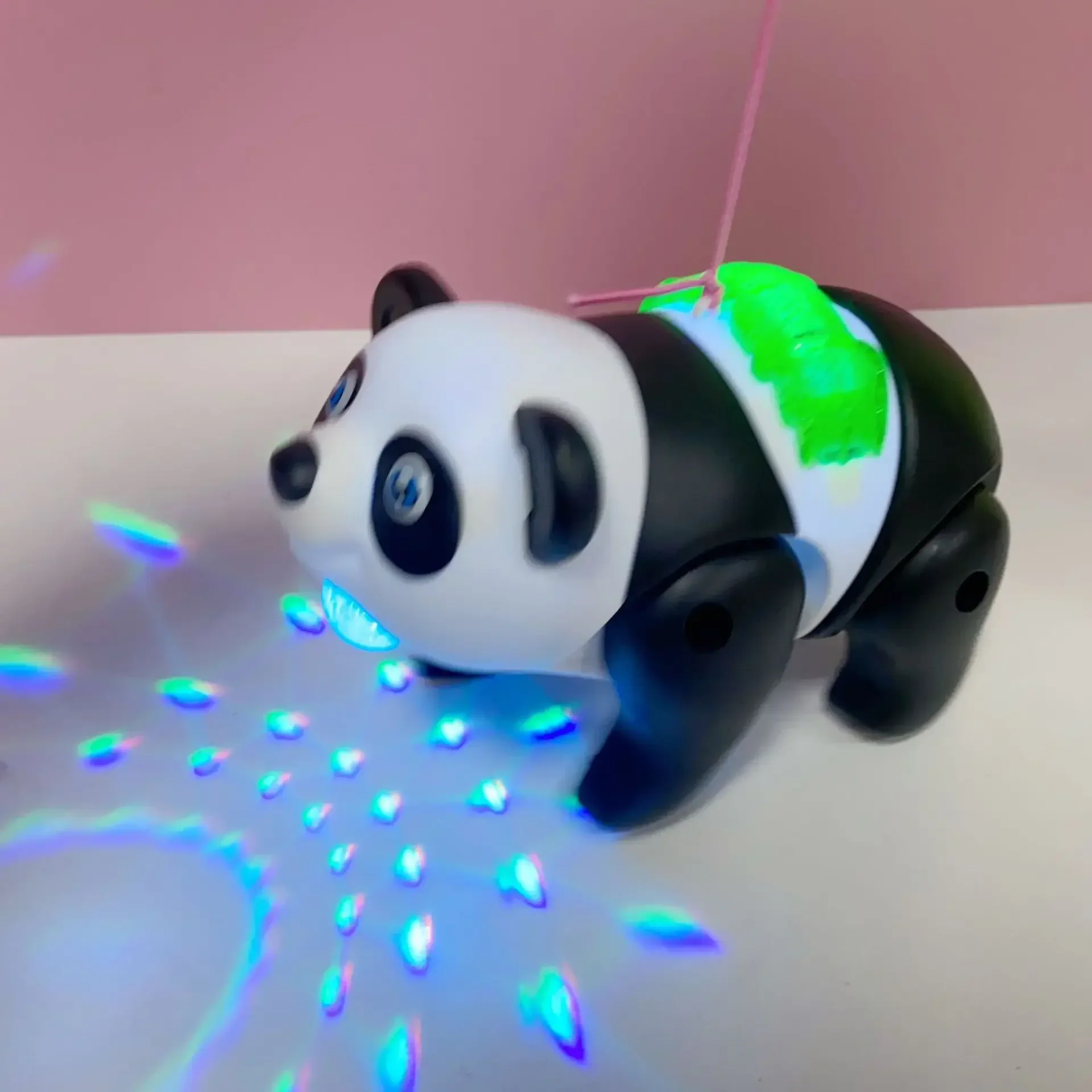 Kinder niedlichen Panda elektronische Haustiere Simulation kriechen ziehen Schnur Spielzeug mit Lichtern Musik Baby Kleinkind Spielzeug Kinder Puzzle Spielzeug